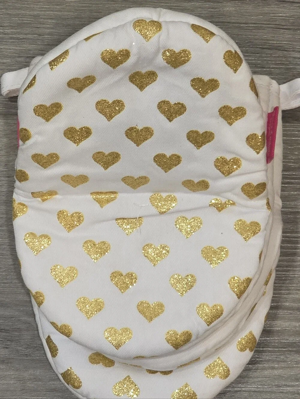 Juicy Couture Home Gold Foul Logo Crown & Hearts Mini Oven Mitt Set